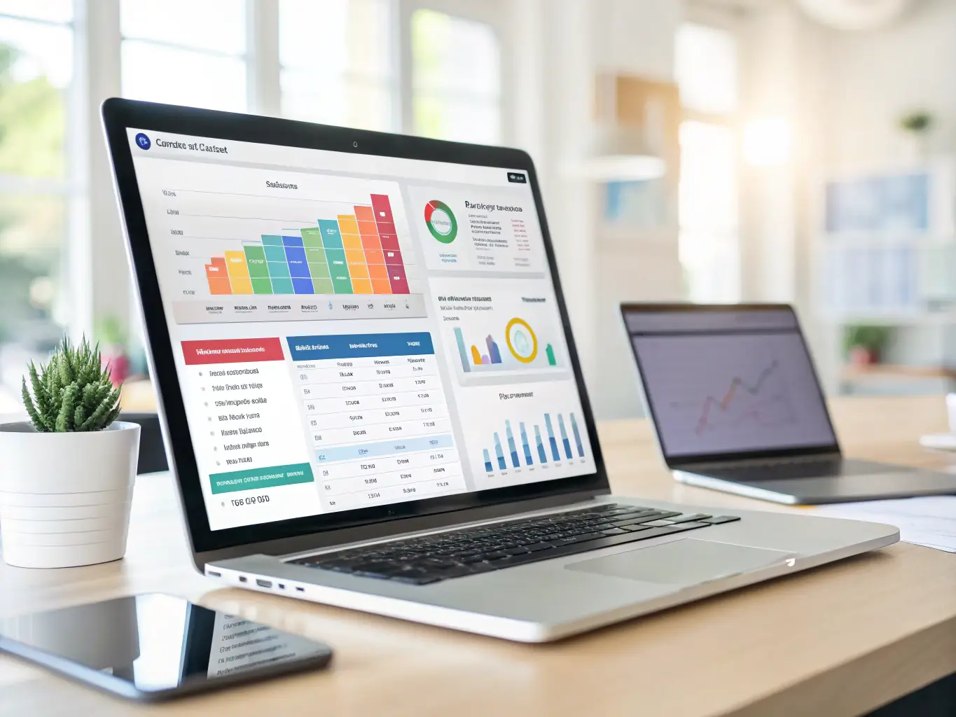 A user-friendly interface on a laptop screen, showcasing the ease of use and accessibility of the inventory management software.